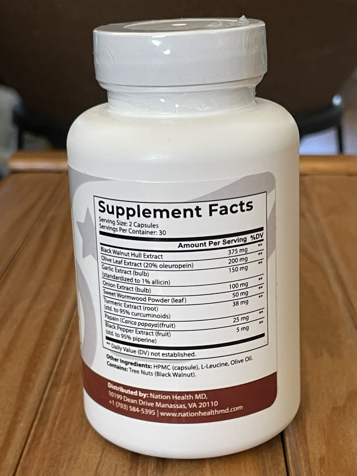 NATION HEALTH MD CLEANSE24 INTESTINAL CLEANSE 24 FOR HUMANS 60 CAPSULES 11/26