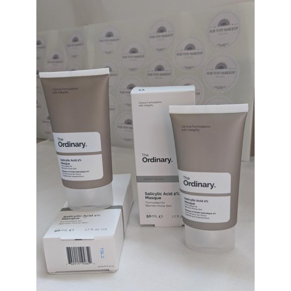 The Ordinary Authentic Salicylic Acid 2% Masque Clarifying Charcoal 1.7 oz/50 mL
