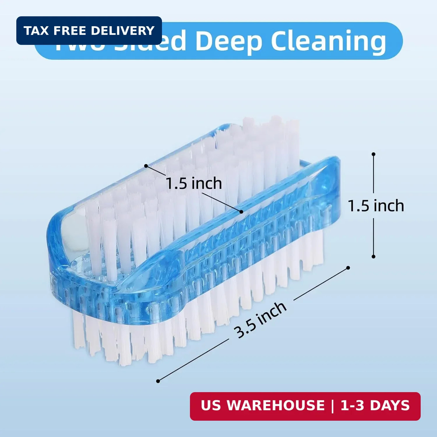 5 Pack Nail Brush for Cleaning Fingernails – Two Sided Hand Fingernail Scrub Bru