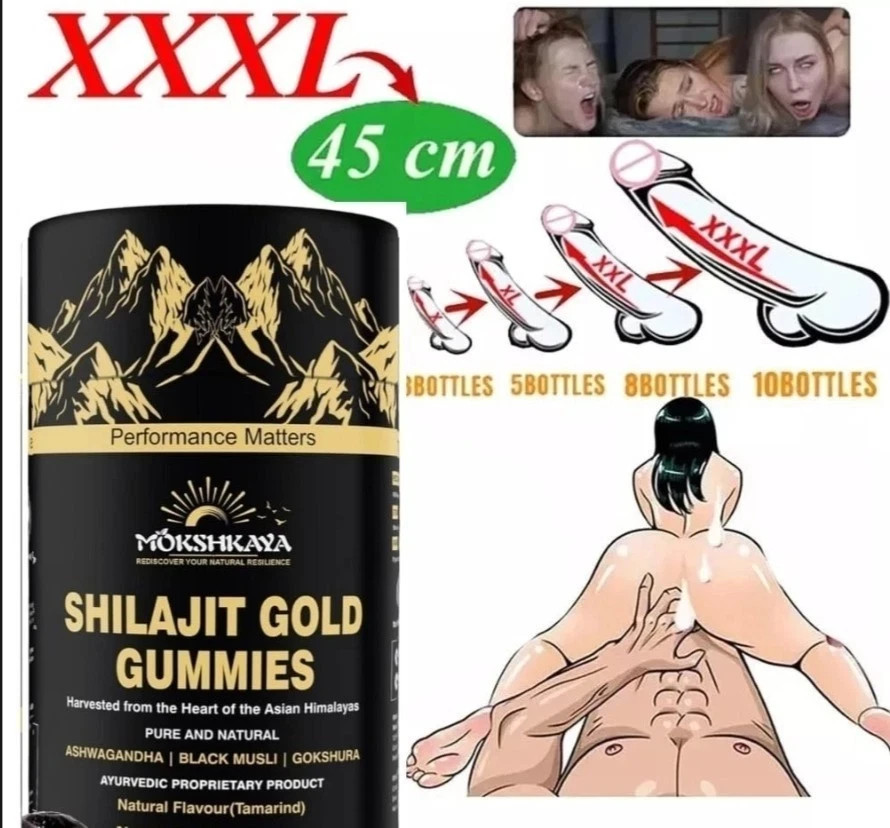 Premium Shilajit Gummies with Ashwagandha & Gokshura Focus Energy 60 Gummies