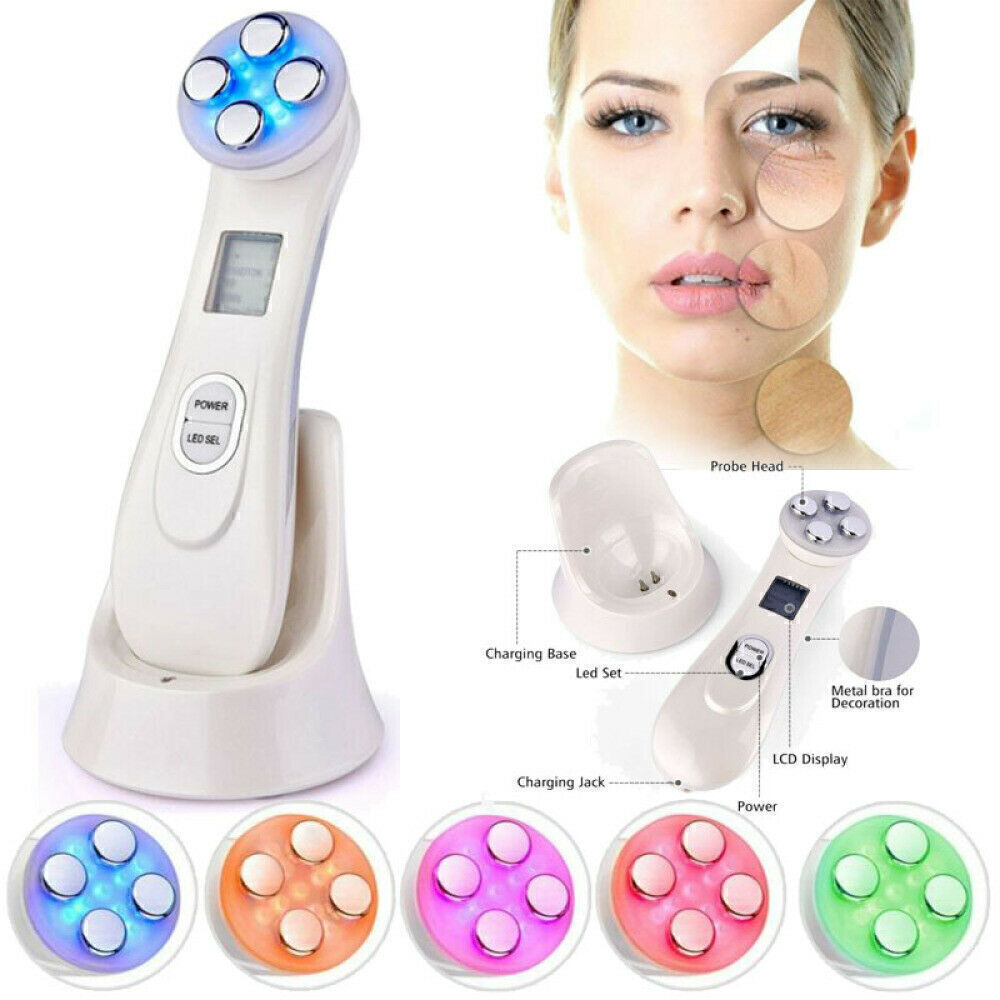 5 In 1 LED RF EMS Photon Therapy Rejuvenation Beauty Skin Care Spa Face Device