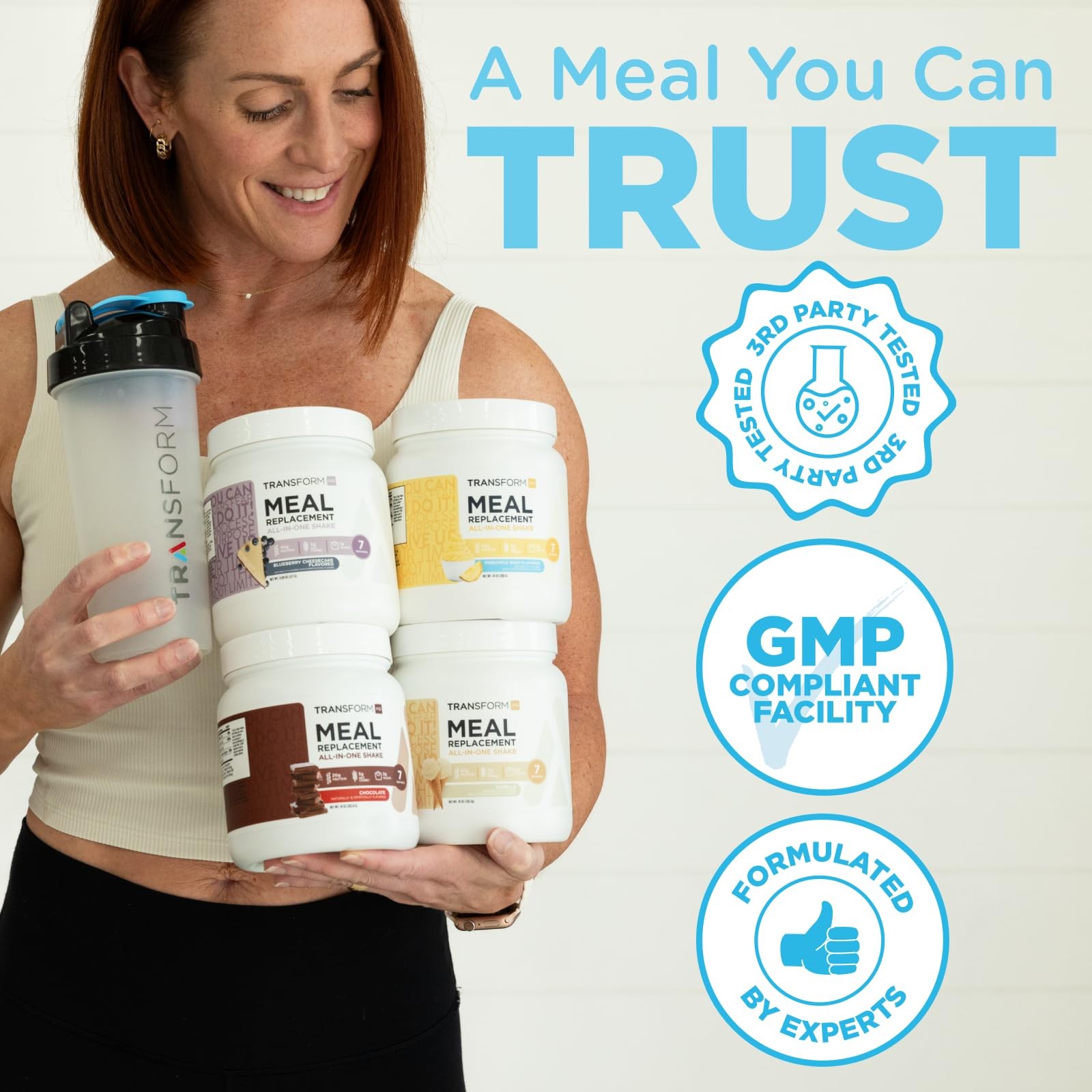 TransformHQ Meal Replacement Shake Powder 7 Servings 7 (Pack of 1)