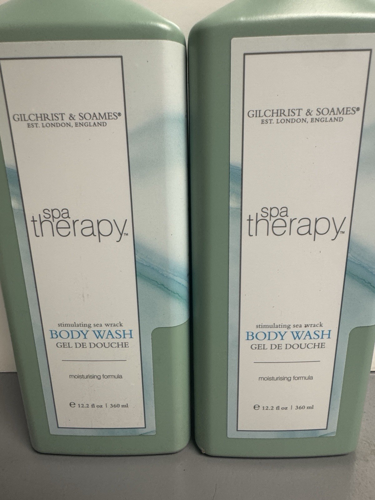 2 PACK Spa Therapy BODY WASH Stimulating Sea Wrack 12.2oz 360mL Pump Bottle