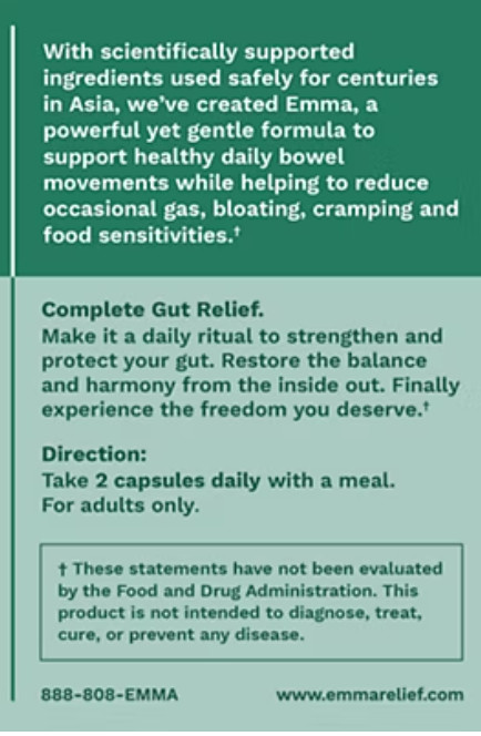 Daily Digestive & Gut Health – Promotes Regularity and Bloating & Gas Relief (60