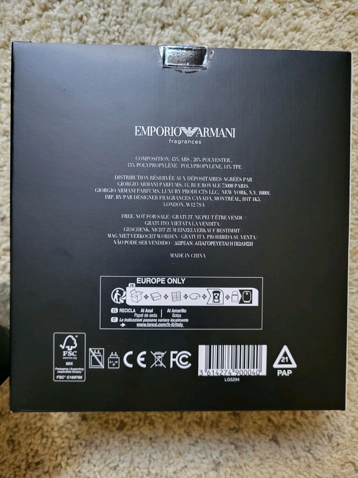 Stronger With You Powerfully Giorgio Armani 3.3oz Eau de Parfum Brand New Sealed