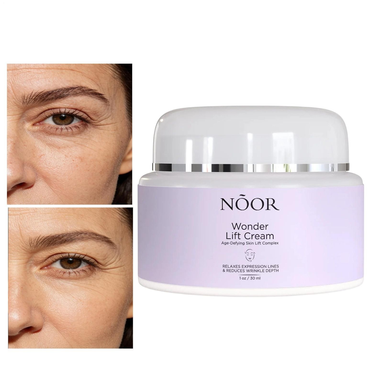 Noor Wonder Lift Cream for Women, Natural 1 Fl Oz/30ML (Pack of 1)