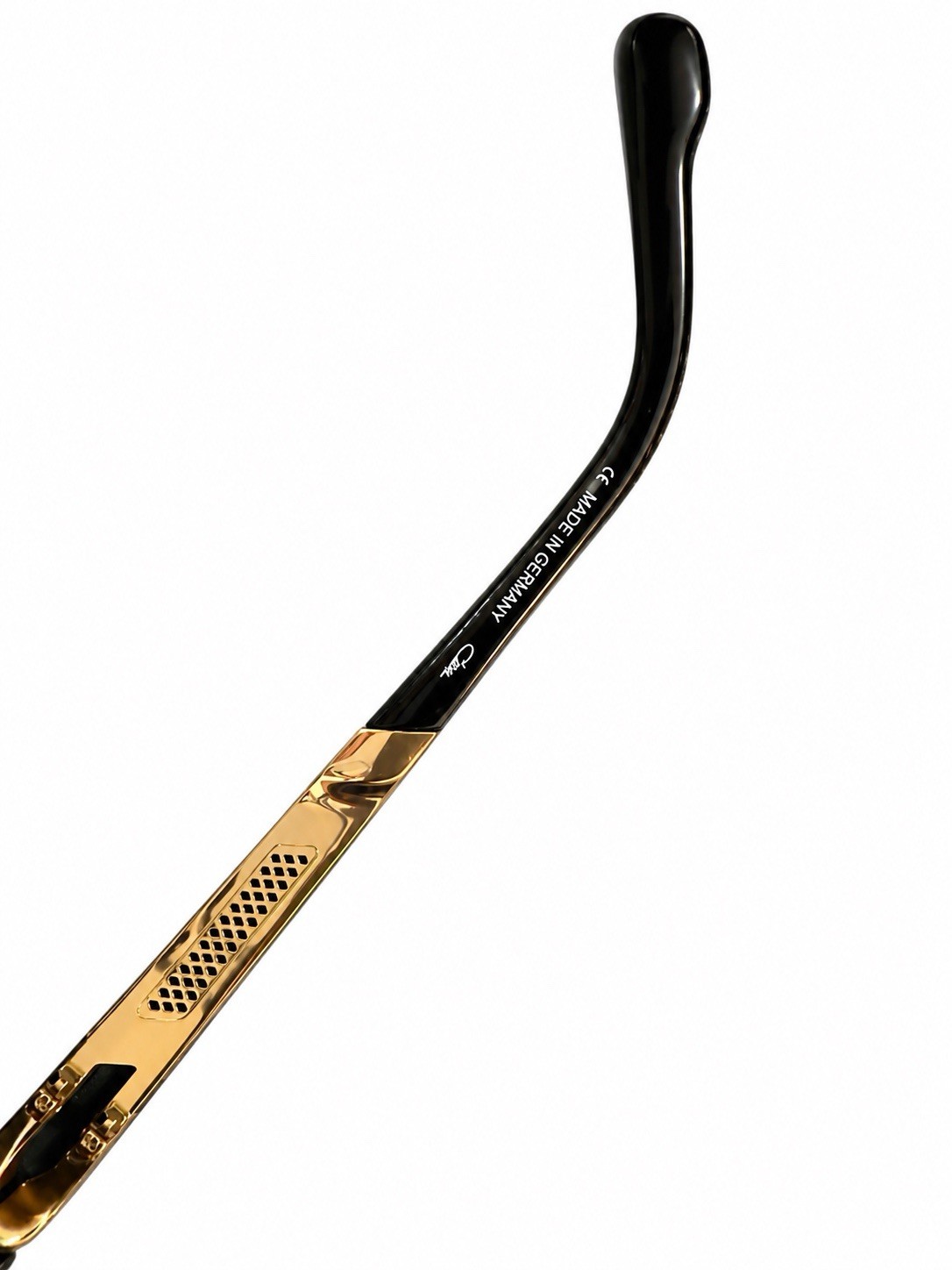 CAZAL 6033/3 Col.001 Black Gold Eyeglasses Frames 60-18-140 w/ Original Case