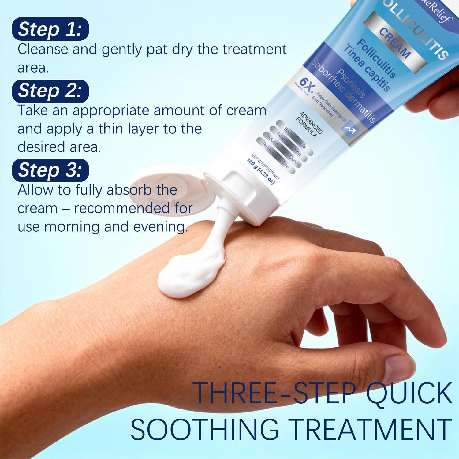 Folliculitis Cream 120g for Ingrown Hair Razor Bumps Skin Care