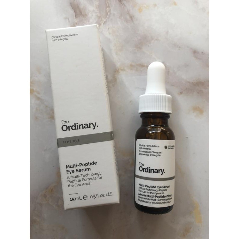 The Ordinary NIB 100% Authentic Multi-Peptide Eye Serum 0.5 oz / 15 mL