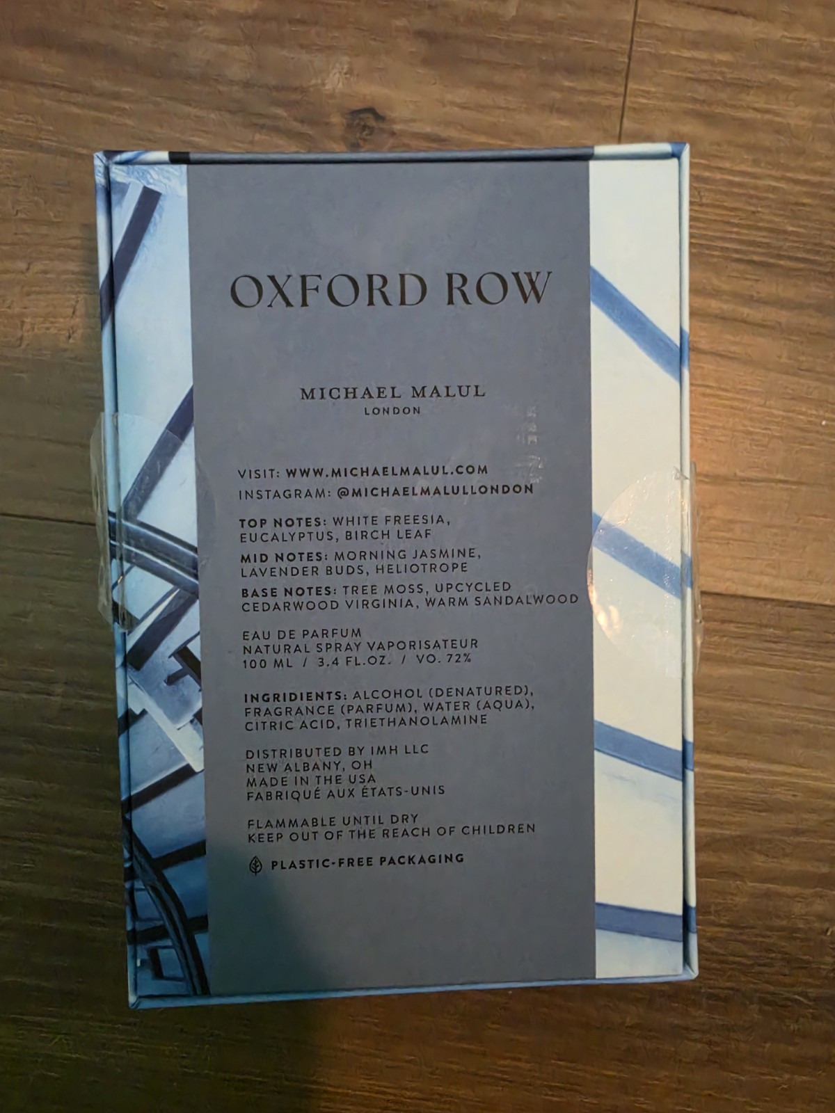Michael Malul London Oxford Row Eau de Parfum Spray 3.4 fl oz see photos