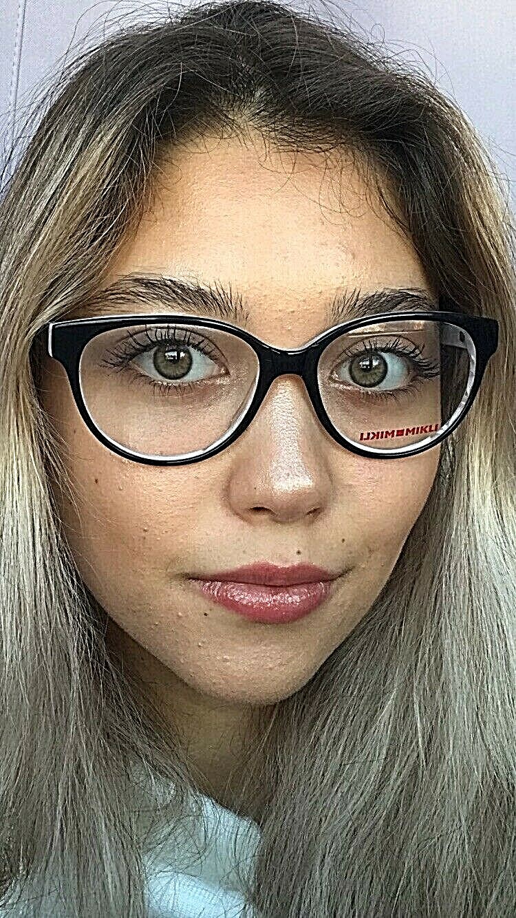 New Mikli by ALAIN MIKLI ML17R12 M01 54mm Black White Women’s Eyeglasses Frame .