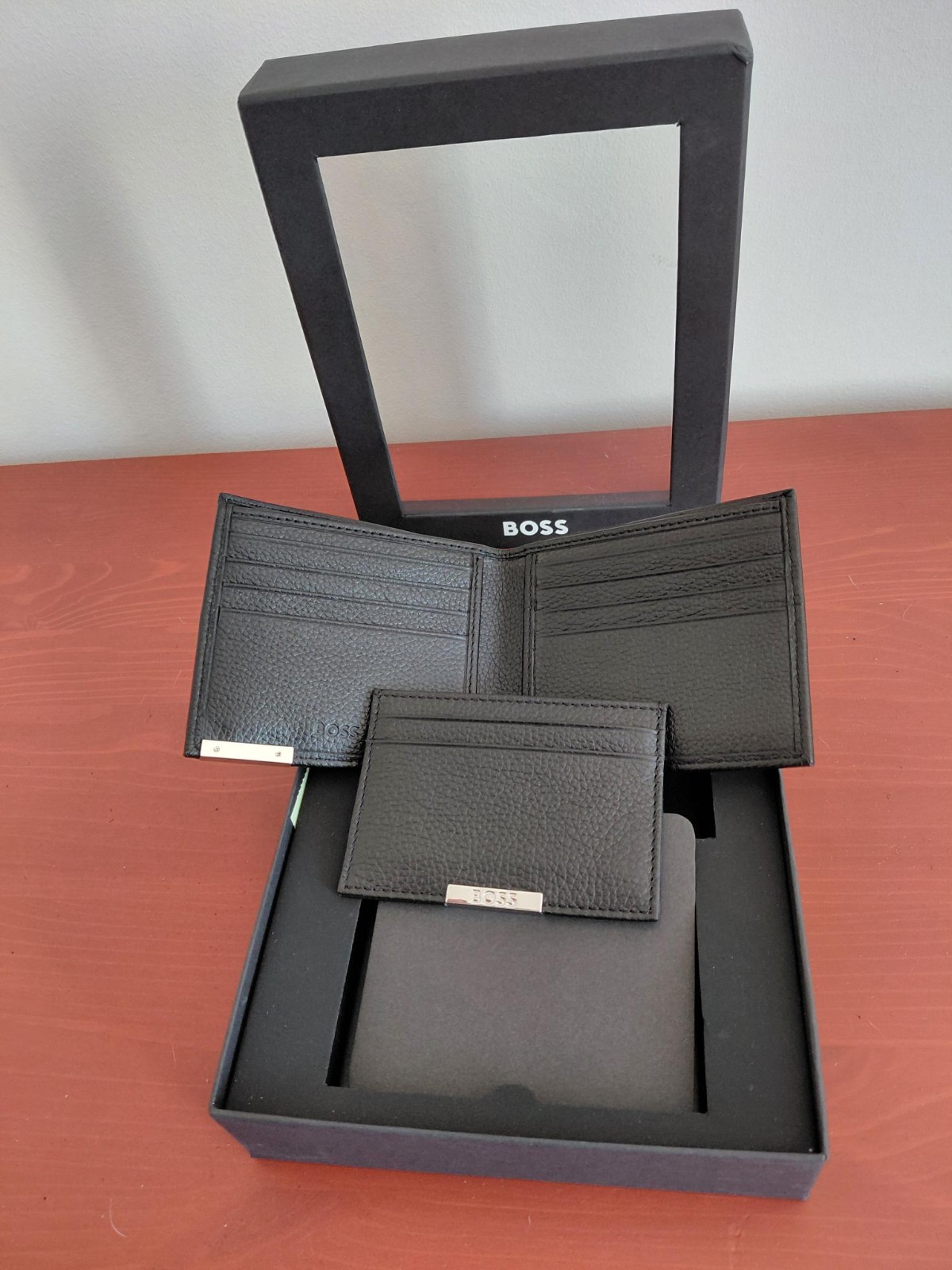 BOSS (Hugo Boss) leather accessory gift set