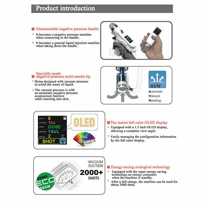 EZ Water Machine Gun Mesogun Meso Therapy Skin Care Spa Machine/Accessory