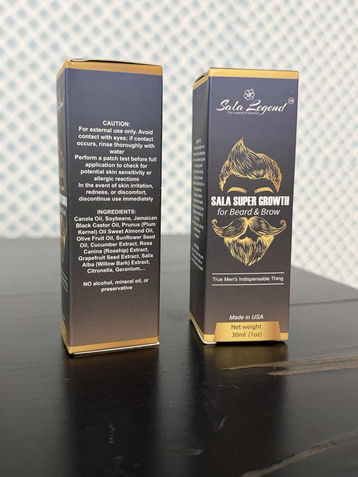 Sala Legend Sala Super Growth Beard & Brow Eyebrow Serum Oil Alcohol-Free 30ml
