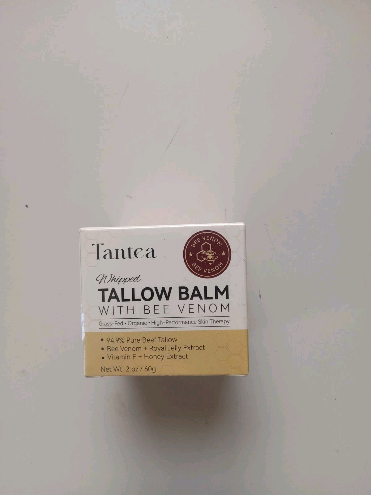 Tantea Whipped Tallow Balm With Bee Venom 2 oz Exp 04/28