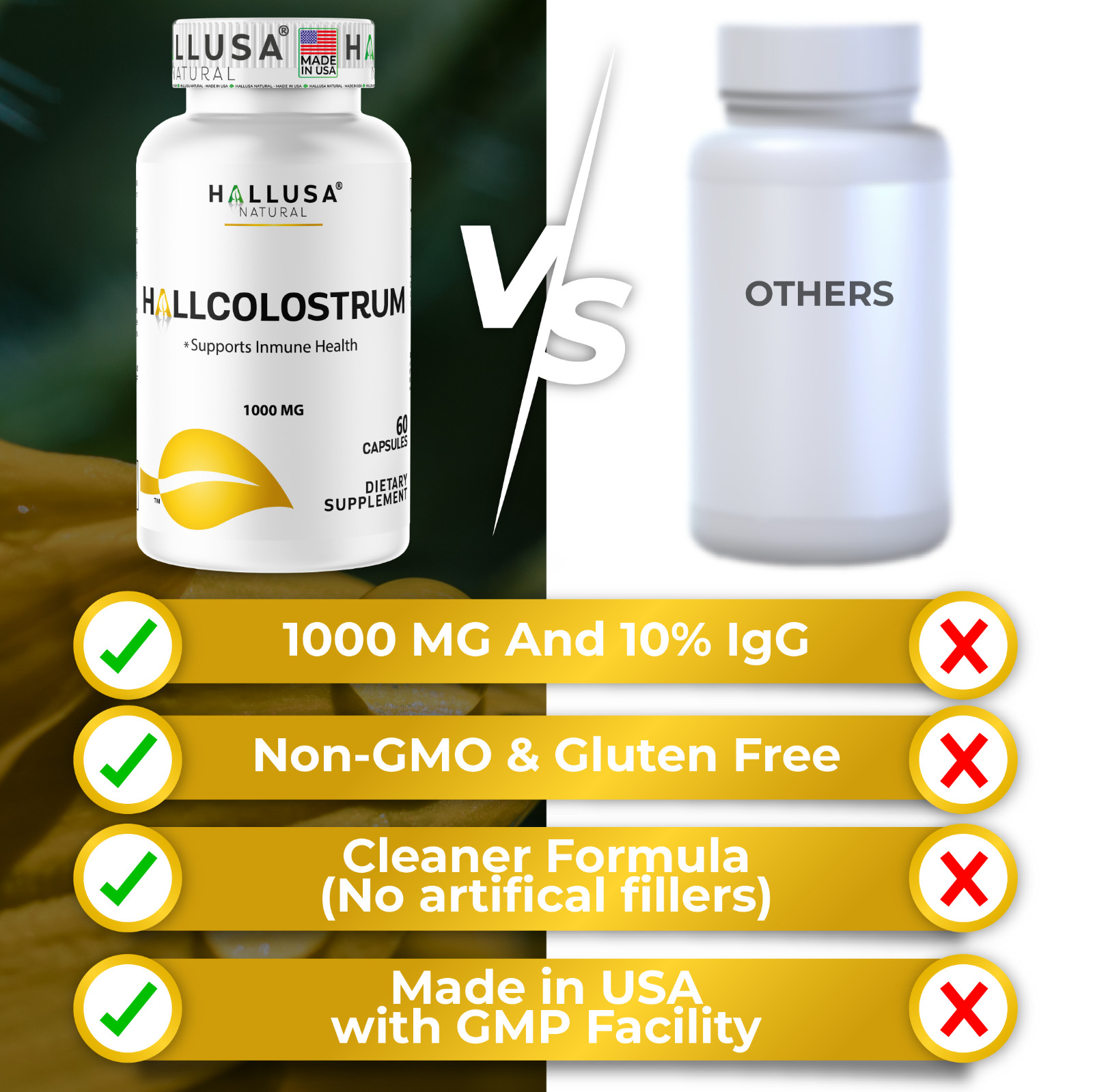 BOVINE COLOSTRUM – Superfood – Immune Wellness Supplement – Colostrum for Humans