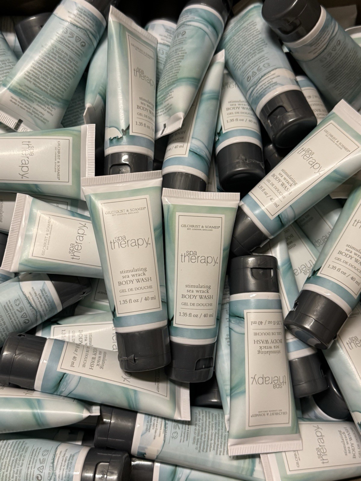 15 PACK Spa Therapy Body Wash Stimulating Sea Wrack Shower Gel Travel Size 40mL