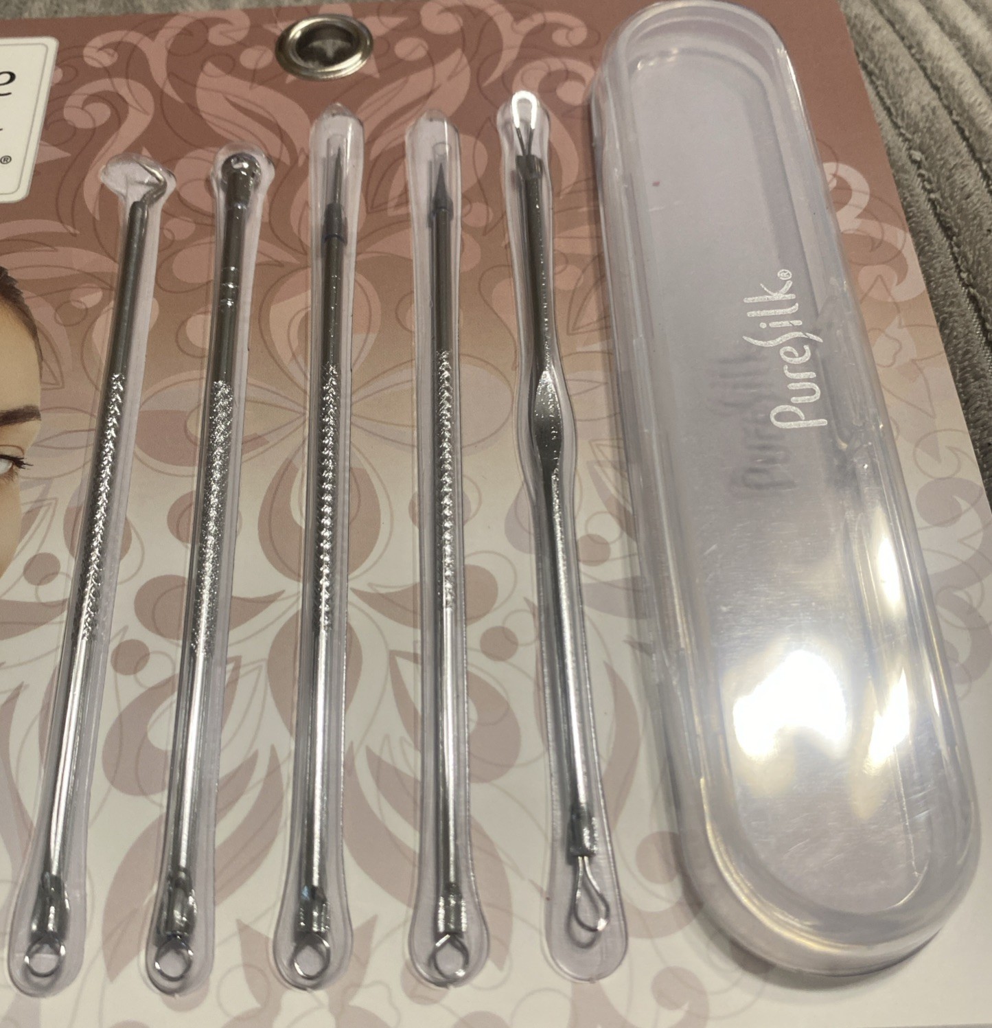 Pure Silk Spa Therapy, 5 Piece Blemish Extractor Set ￼