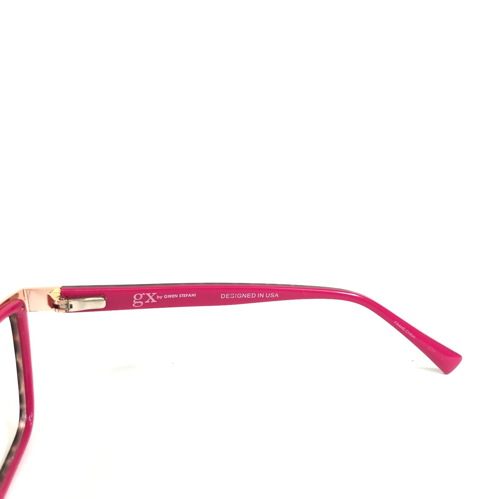 Gwen Stefani Eyeglasses Frames GX082 MUL Brown Tortoise Pink Cat Eye 52-17-135