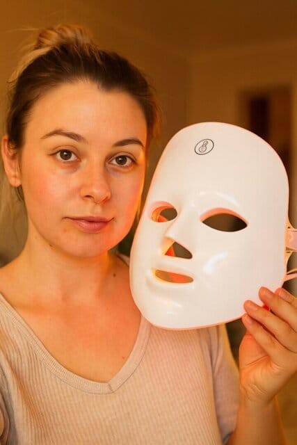 LED Face Mask 7 Color Light Therapy Red Blue Facial Skin Care Beauty Spa At Home