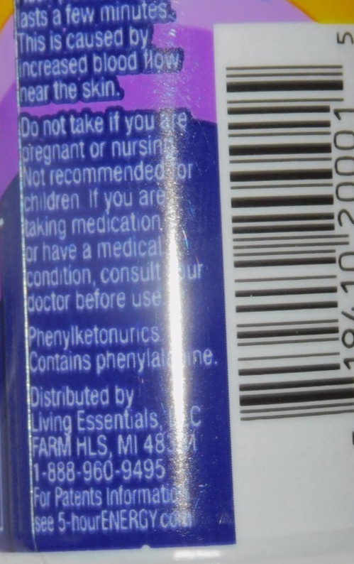 SIX 5-hour ENERGY Shot Regular Strength Grape 1.93 Ounce each Expires 01/28