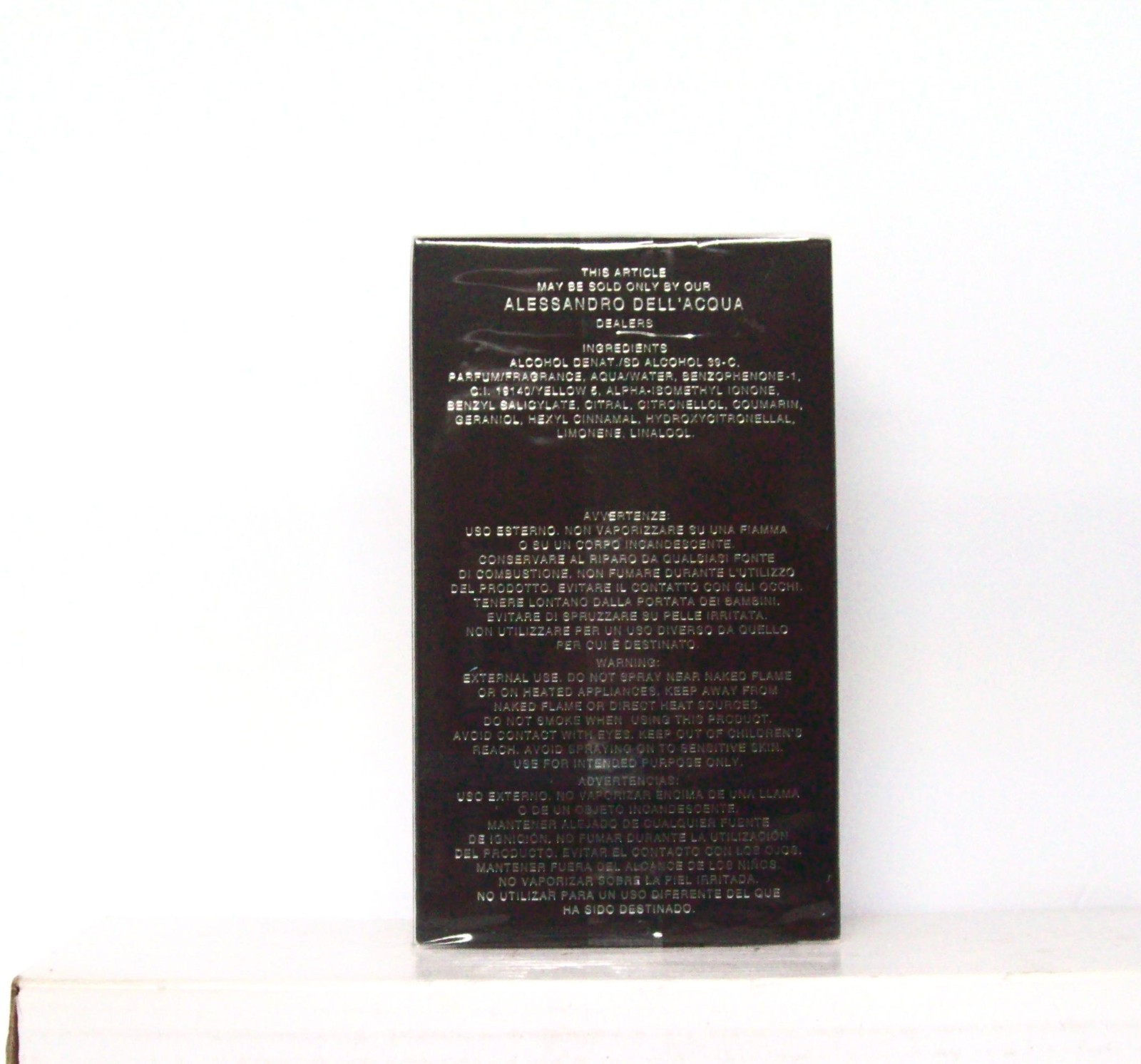 Alessandro Dell’Acqua Man 3.4 FL. OZ. Eau De Toilette Spray