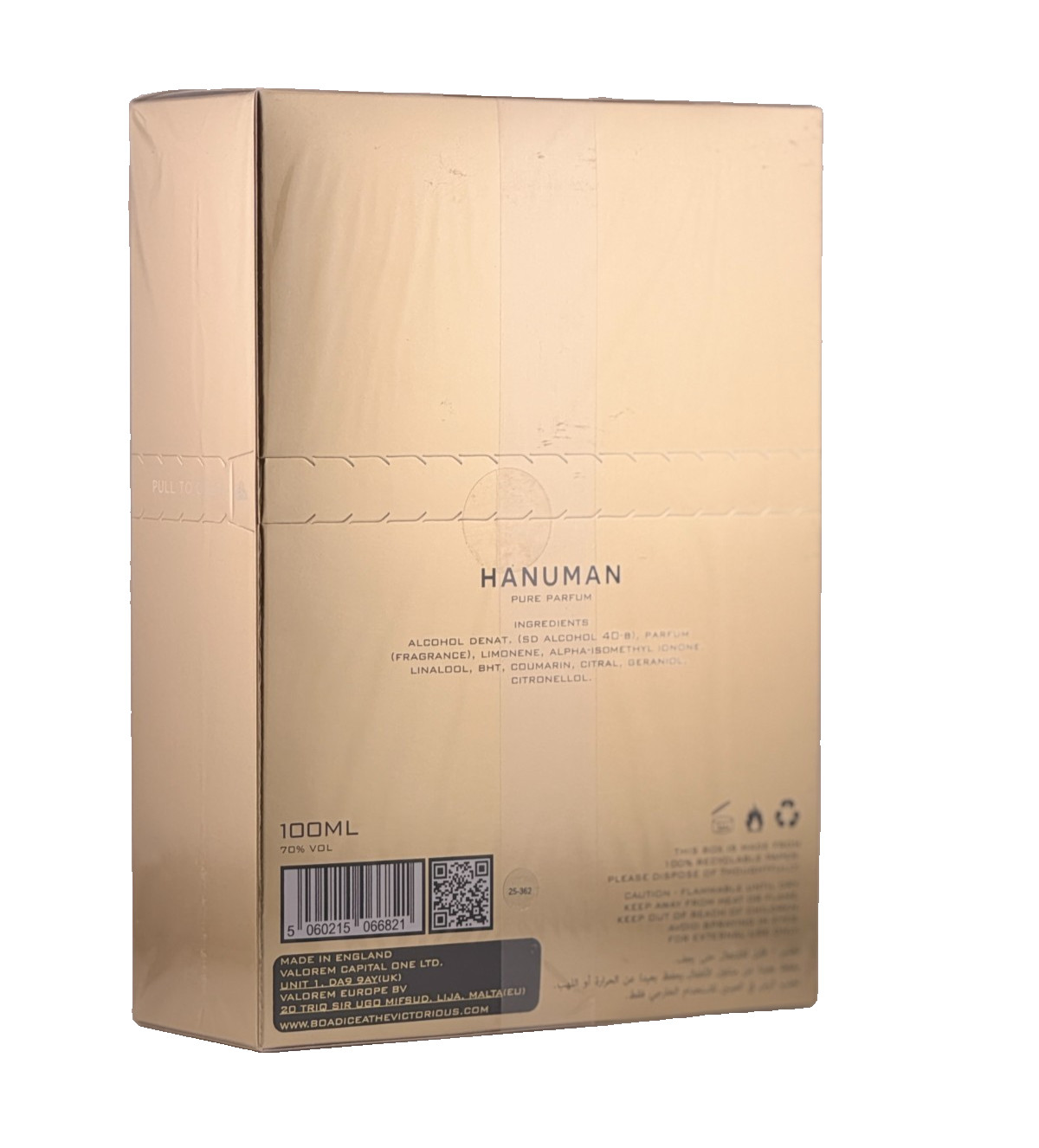 Boadicea The Victorious Hanuman 3.4 oz 100 ml Unisex Eau De Parfum