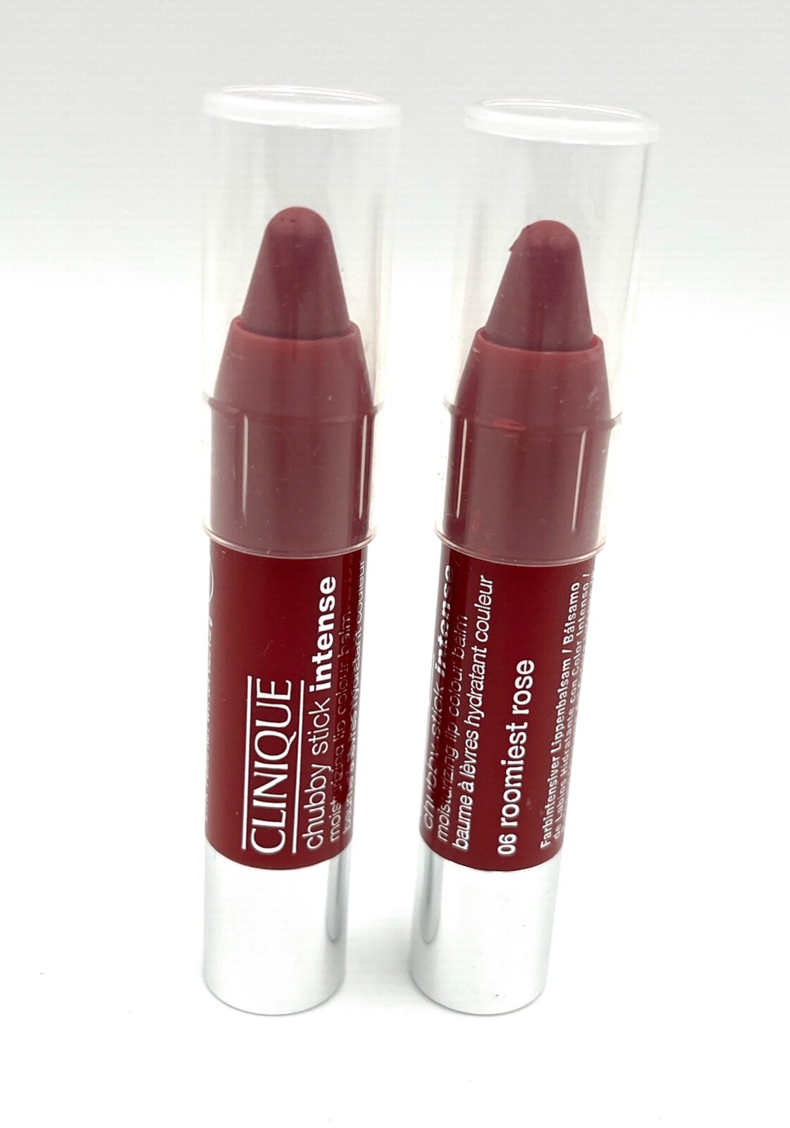 2Pcs: CLINIQUE Chubby Stick Intense Moisturizing Lip Balm~06 Roomiest Rose