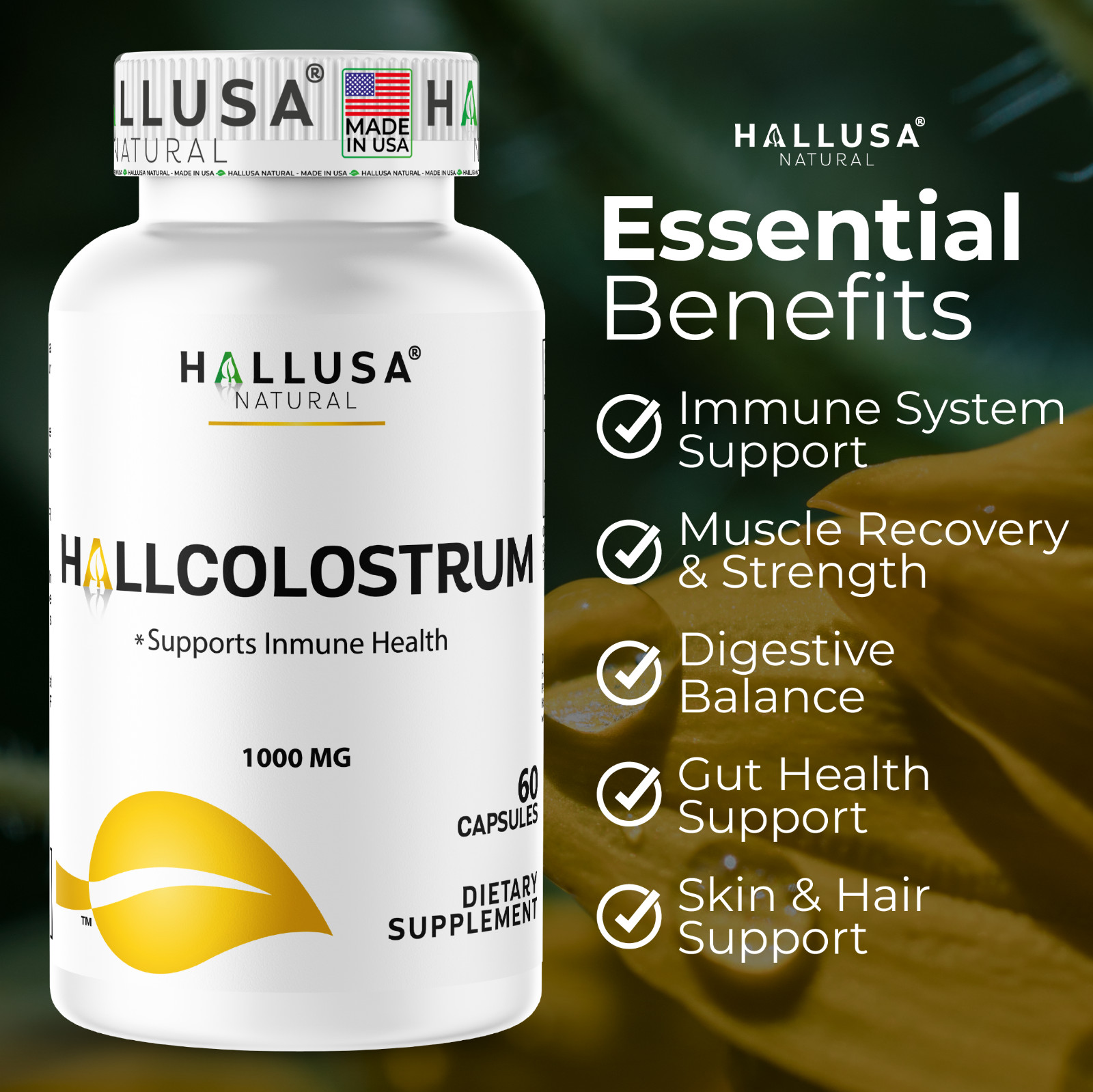 BOVINE COLOSTRUM – Superfood – Immune Wellness Supplement – Colostrum for Humans