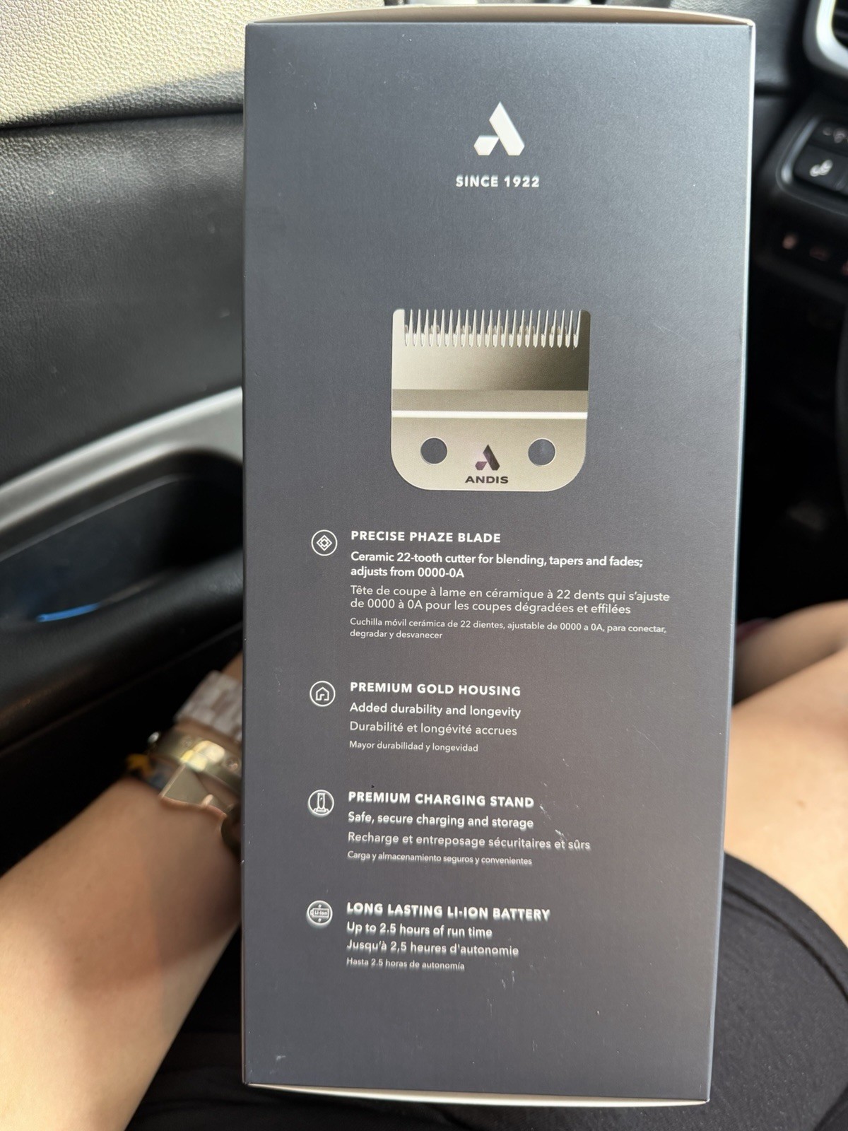 Andis Envy II Premier Cord/Cordless Clipper Gold Charging Stand 561566