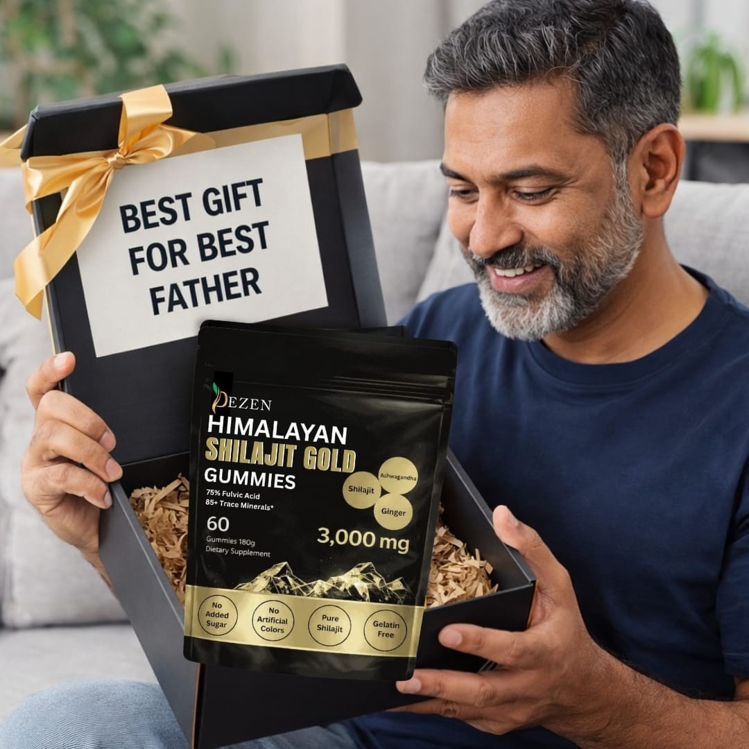 LOCRED Pure Himalayan Shilajit Gummies with Ashwagandha, 60 Count