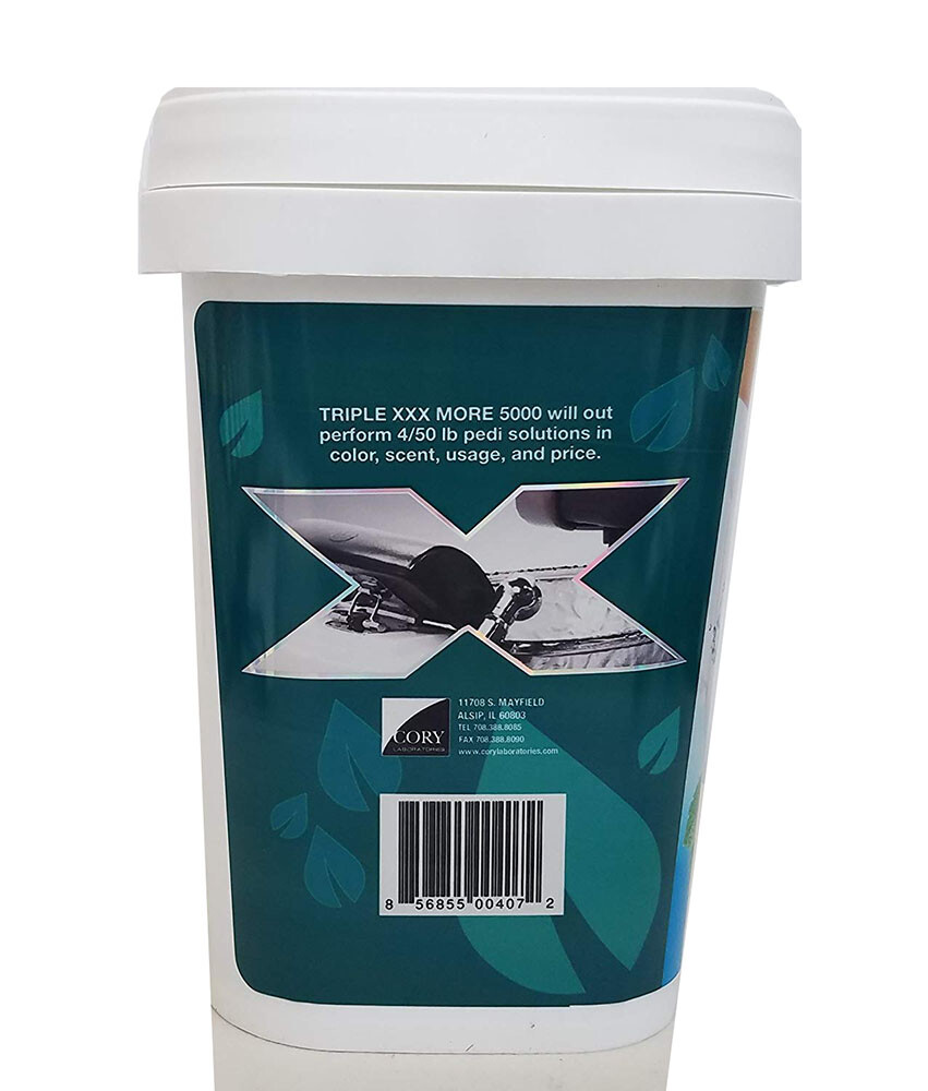 Triple XXX MORE Pedicure Solution Tablets Mint – 5000ct