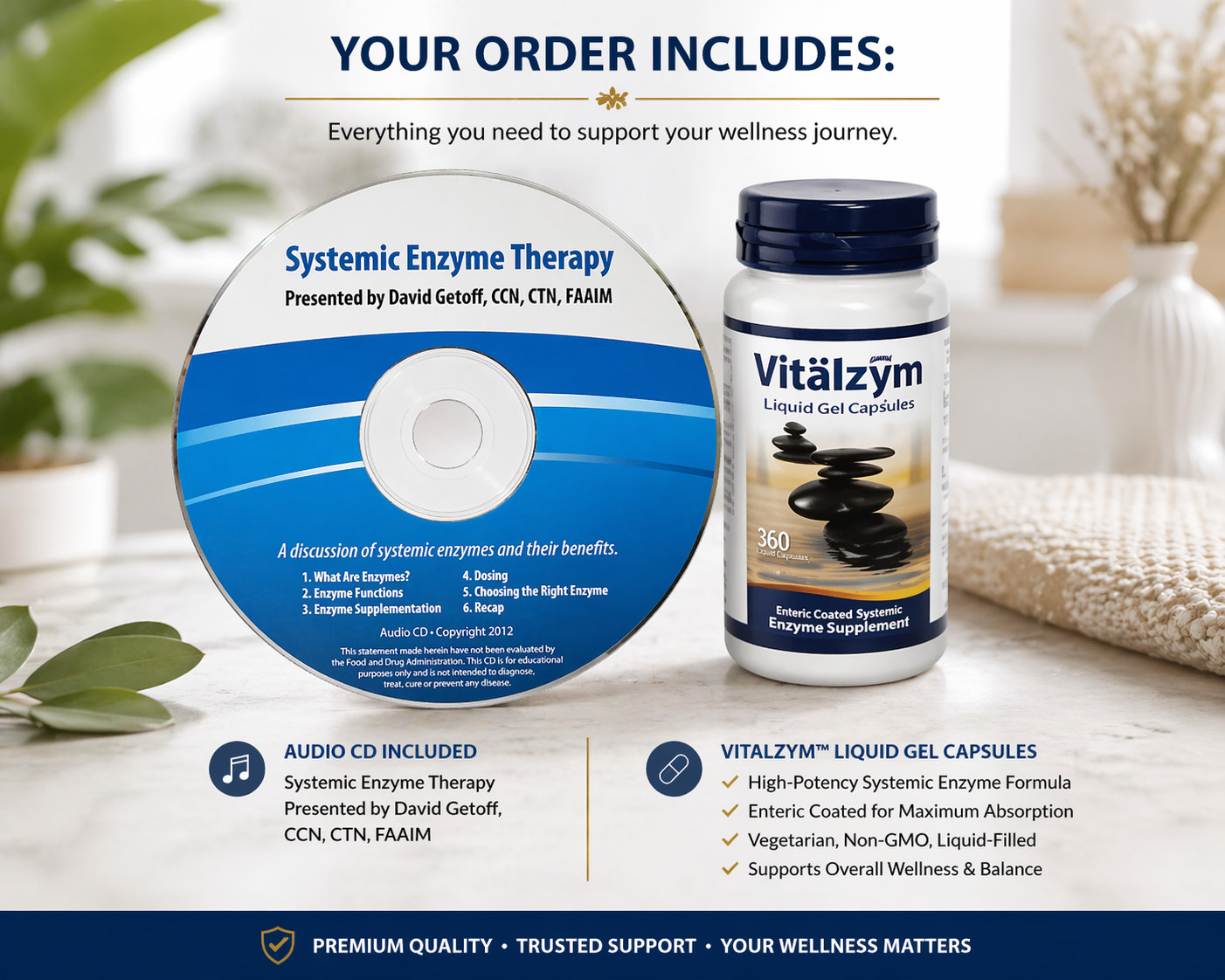 Vitalzym 360 Enzymes Xtra Strength-Anti inflammatory-Joint -Spike Protein-Clots