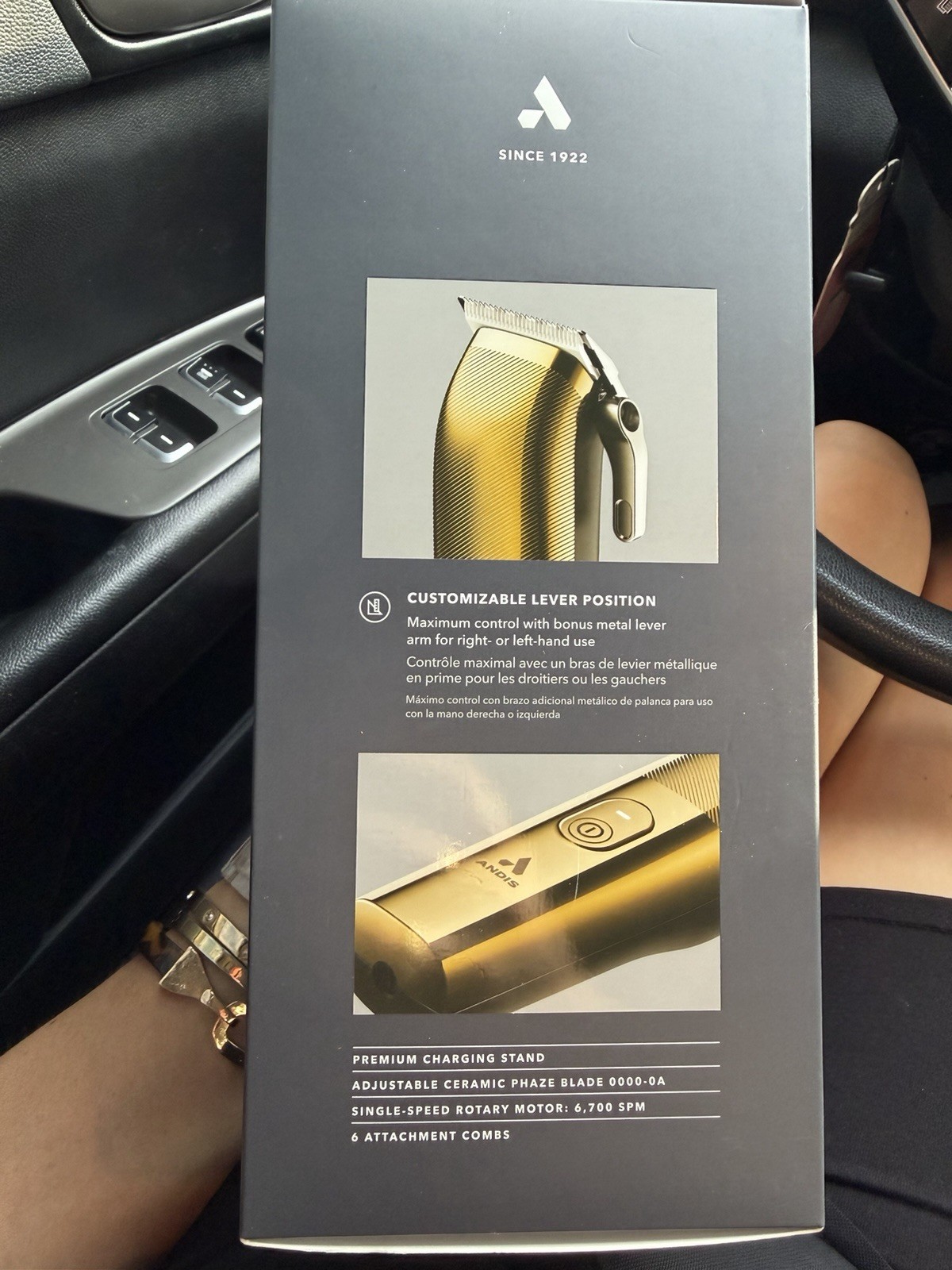 Andis Envy II Premier Cord/Cordless Clipper Gold Charging Stand 561566