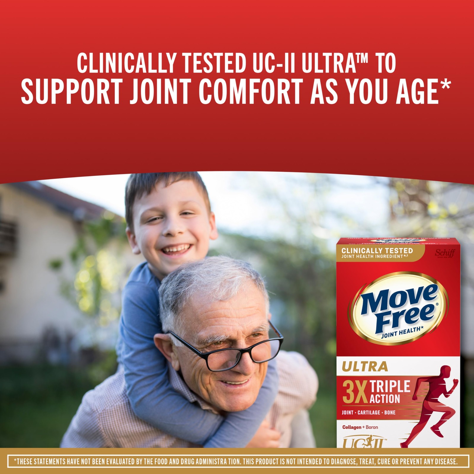 Move Free Move Ultra Triple Action Joint Support Supplement – Type Ii Collagen