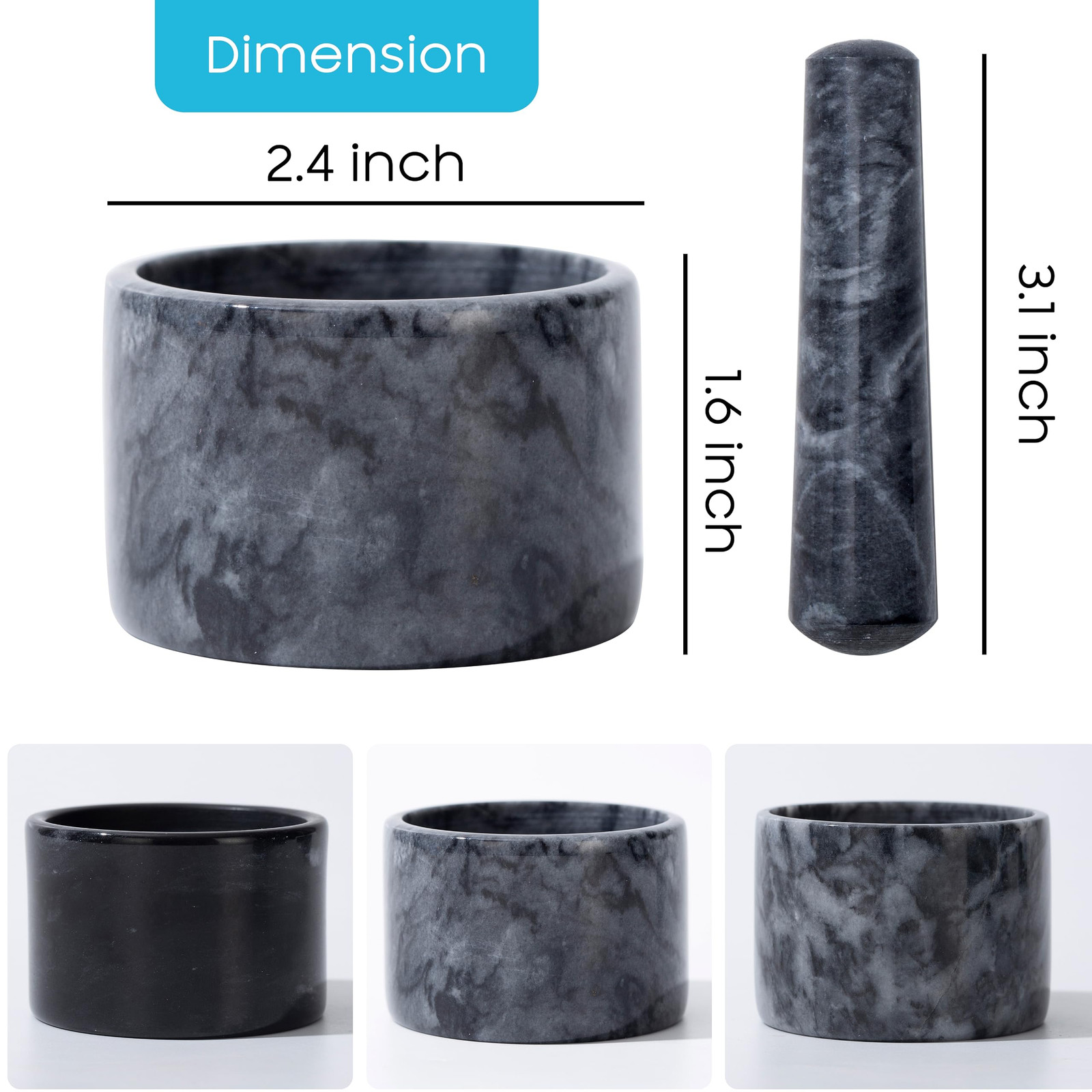 Pill Crusher Mini Marble and Pestle Set Pill Crusher Grinder Fine Powder New