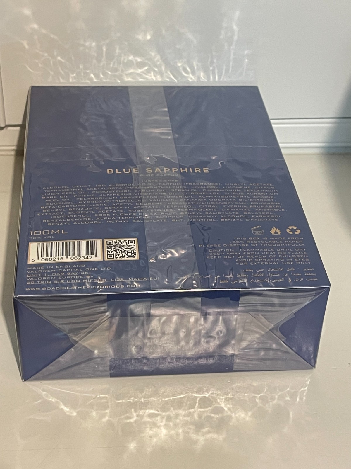 Boadicea the Victorious BLUE SAPPHIRE 3.4oz / 100ml NEW IN BOX BNIB
