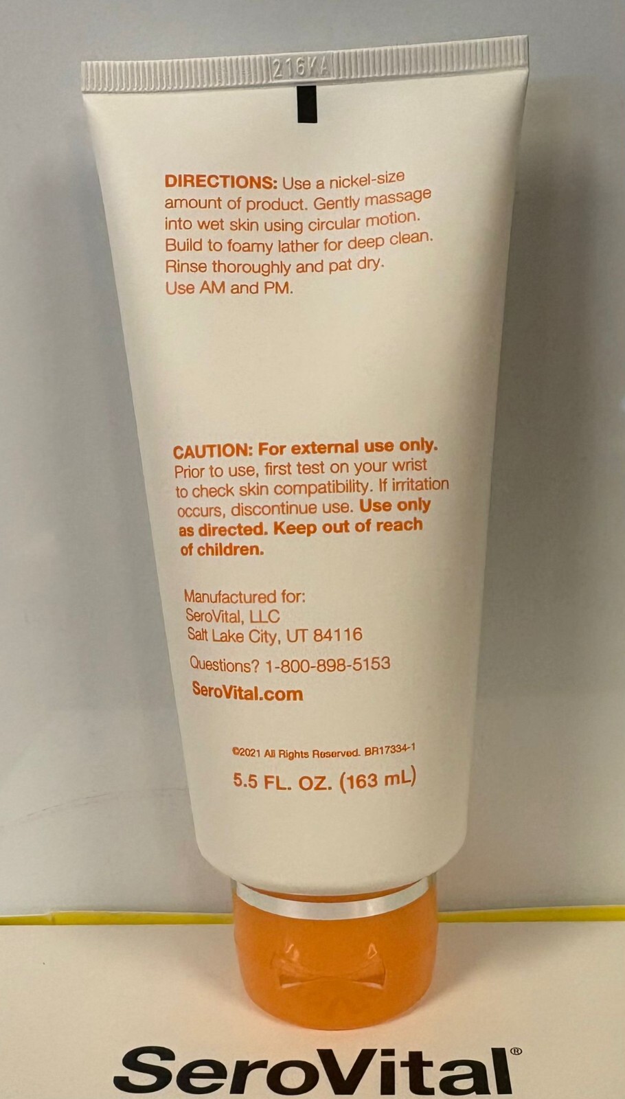 SeroVital Comfort Bead Cleanser 5.5 oz – New & Unused, No Retail Box, Pack of 2