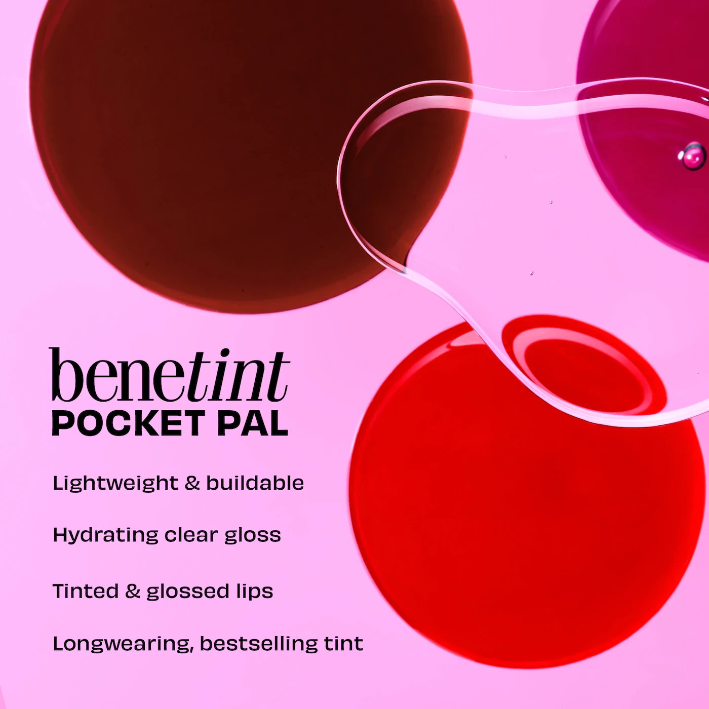 Benefit Benetint Pocket Pal Dual Ended Lip Stain Gloss Choose Shade 2×0.09oz,NEW