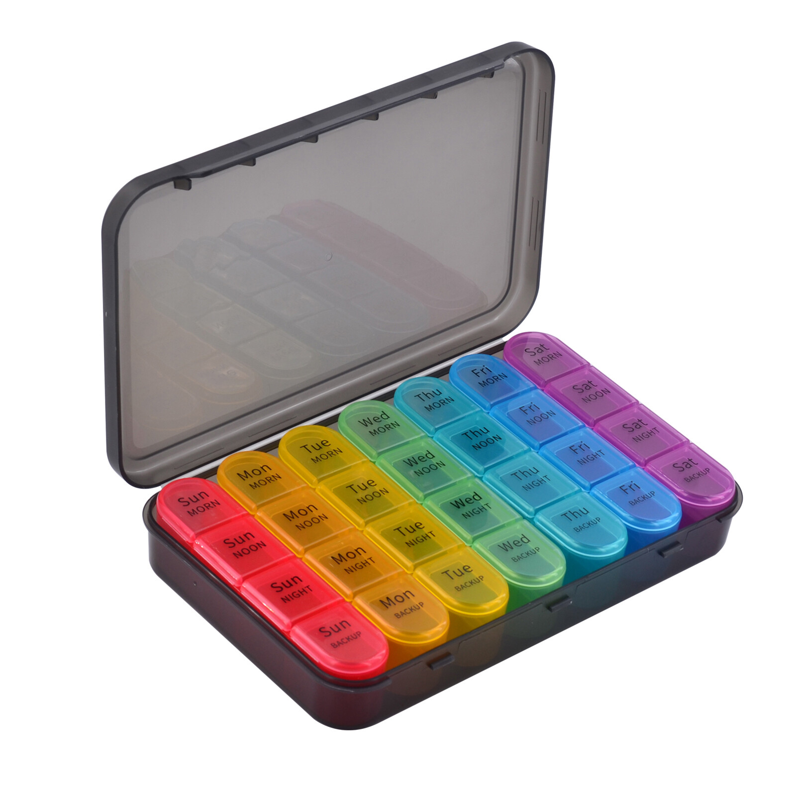 1x Weekly Pill Box Organizer 4 Times a Day 7 day Organizer Case Medicine Storage
