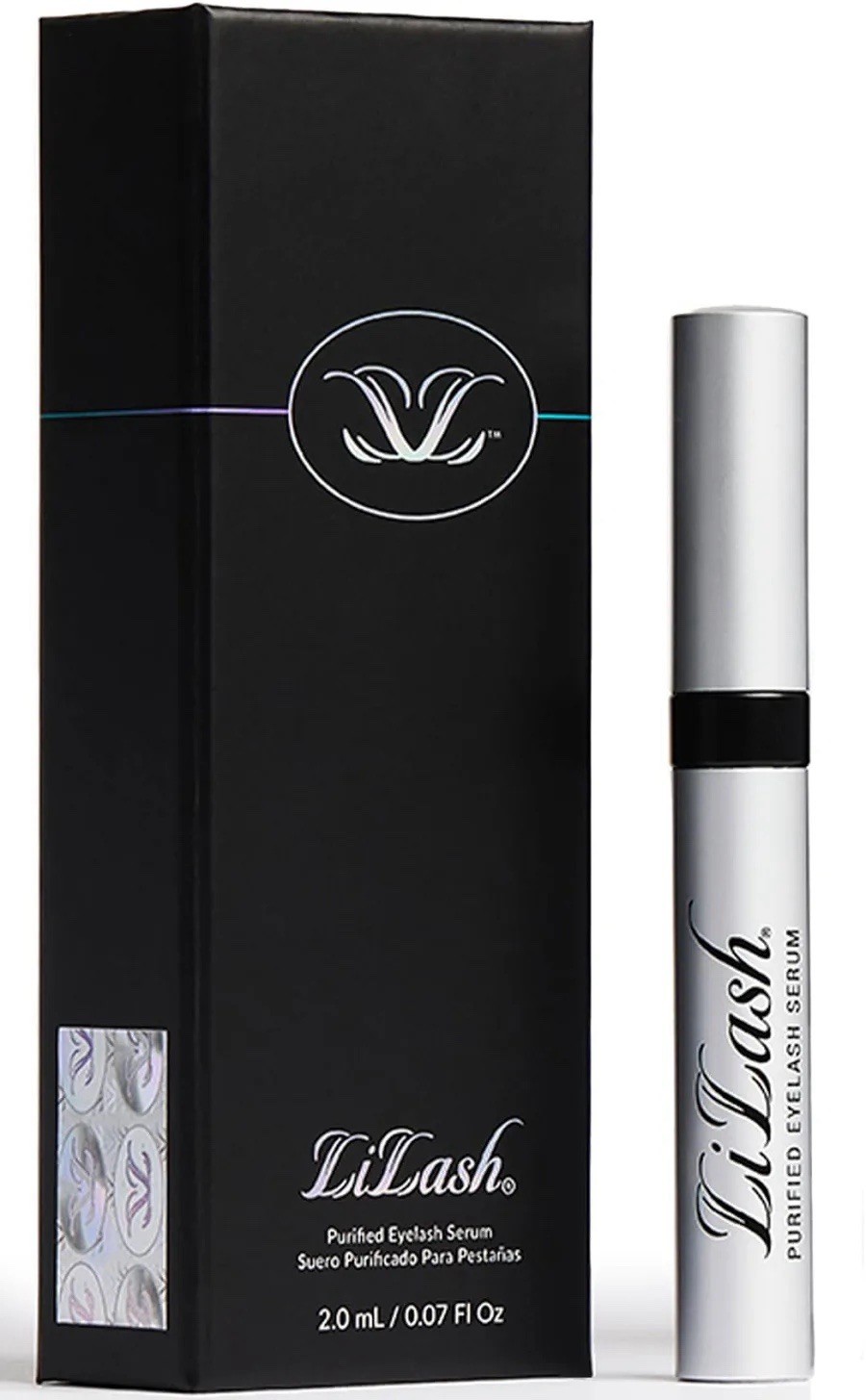 LiLash Purified Eyelash Serum, Clear Serum Formula, 2.0oz