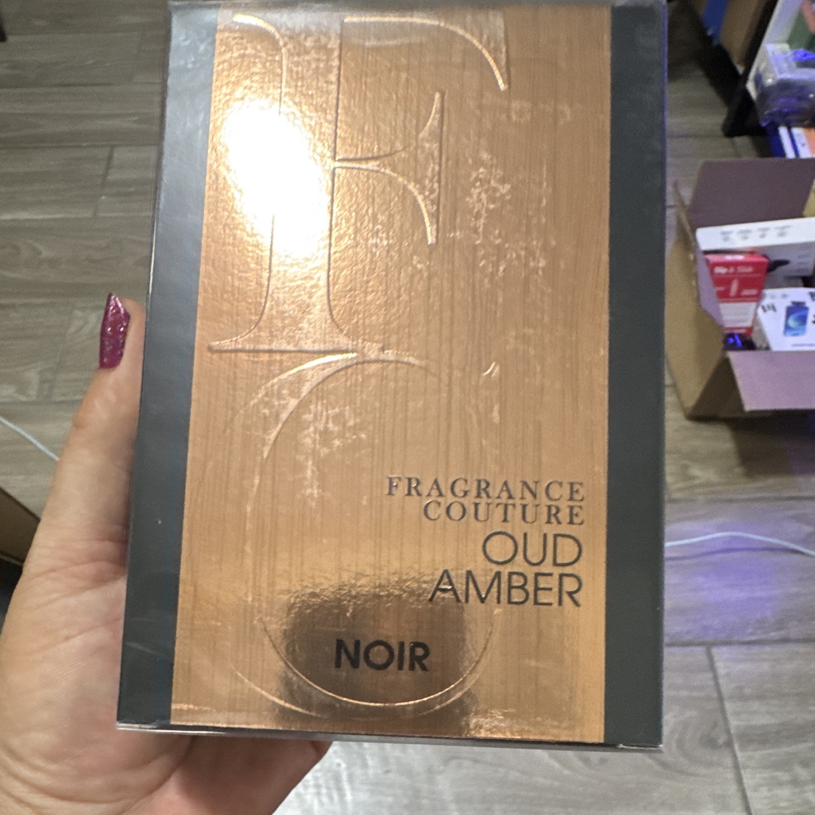 Fragrance Couture Oud Amber Noir Perfume Spray, Regular Size 3.4 fl oz