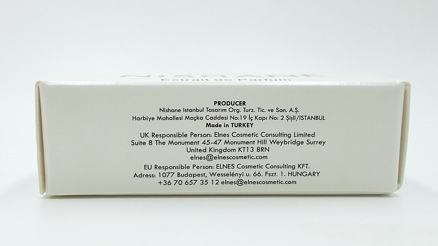 Nishane Hacivat Extrait Perfume Boxed Spray Fragrance Vial 2 ml New & Authentic