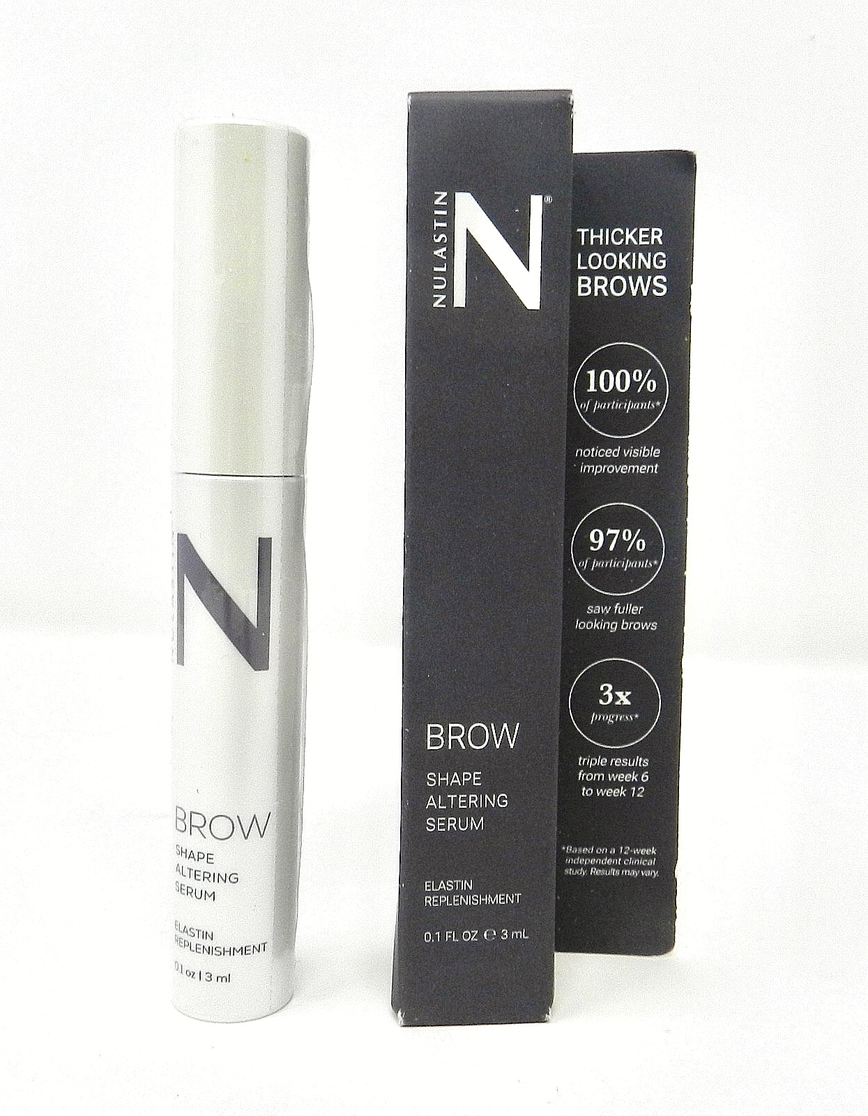 NULASTIN Brow Shape Altering Serum 0.1 oz / 3 mL Thick Fuller Looking Brows