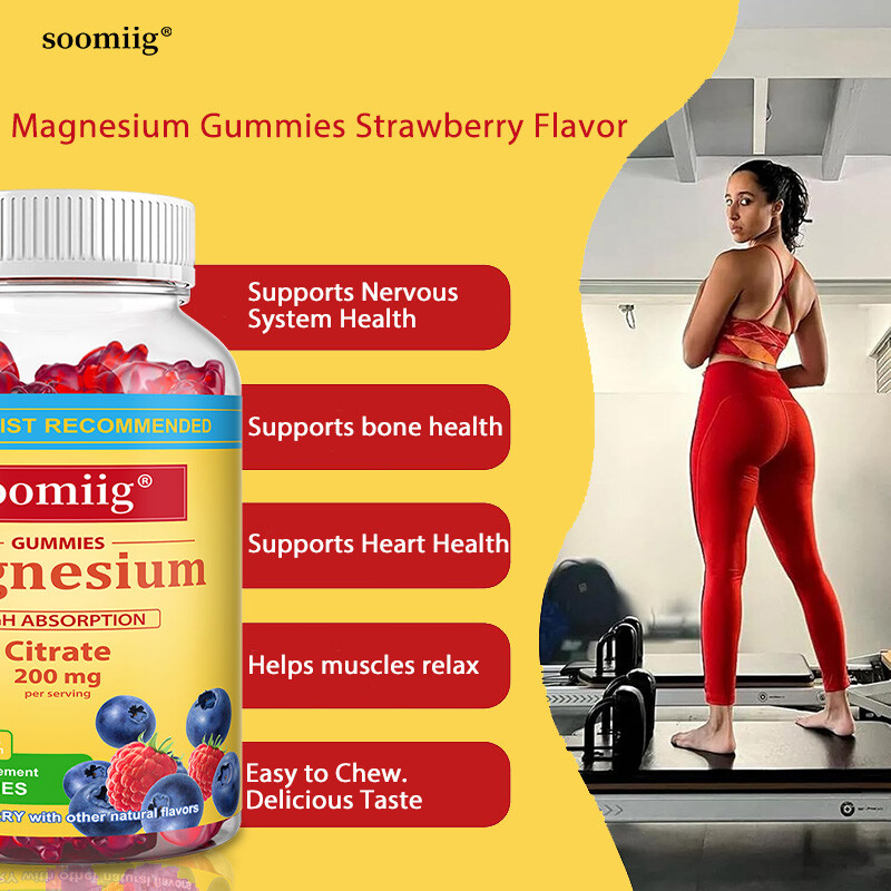 Magnesium GUMMIES HIGH ABSORPTION Citrate 200 mg per serving
