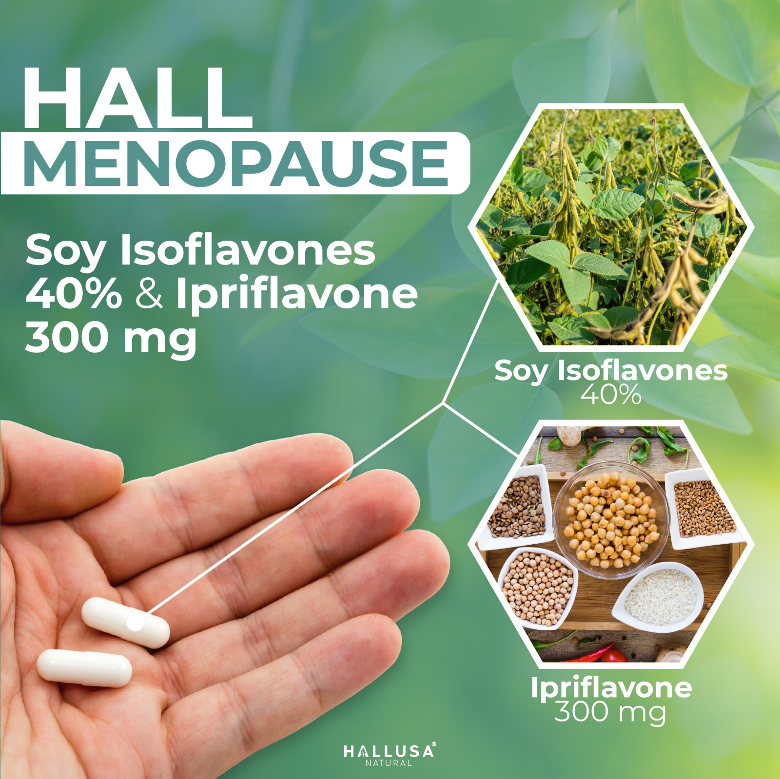 HALLMENOPAUS – Menopause Support – Hormone Balance – 30 Caps