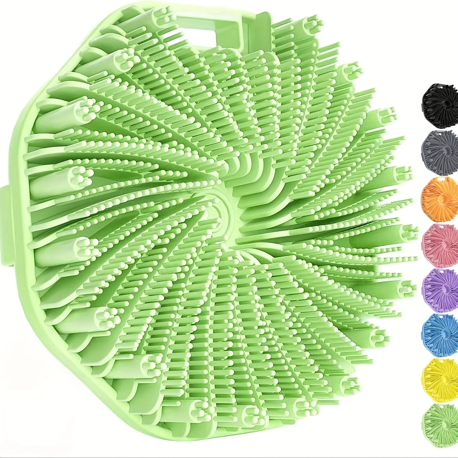 Soft Silicone Body Scrubber Exfoliating Bath Brush Shower Massage Cleansing Pad