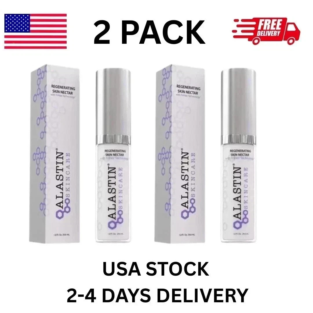 2 PACK Alastin Skincare Regenerating Skin Nectar ( 1 fl oz / 29.6 ml) NEW IN BOX