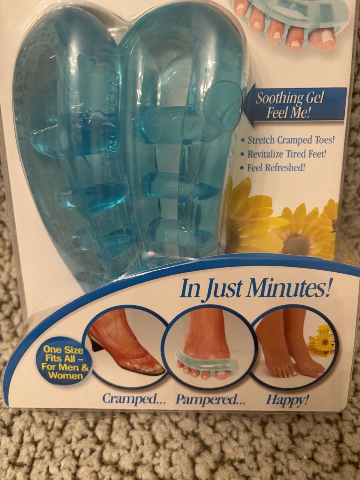 Blue Deluxe Pampered Toes By Ped Egg Spa Therapy For Toes New In Box