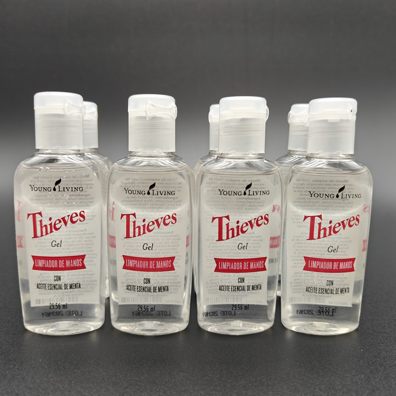 8 Pack Young Living Thieves Waterless Hand Sanitizer 1 FL Oz 29ml Each Free Ship